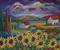 Art: Sunflower Landscape by Artist Virginia Kilpatrick
