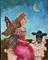 Art: When a Fairy Rides a Sheep by Artist Catherine Darling Hostetter