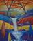 Art: Trees With Waterfall by Kilpatrick by Artist Virginia Kilpatrick