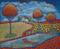 Art: Polka Dot Landscape by Artist Virginia Kilpatrick