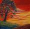 Art: Summer Sunset Tree by Artist Virginia Kilpatrick