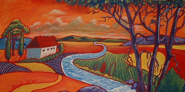 Art: Valley Overlook by Artist Virginia Kilpatrick