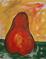 Art: Big Red Pear by Artist Virginia Kilpatrick
