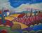 Art: Yellow Fields Farm by Artist Virginia Kilpatrick