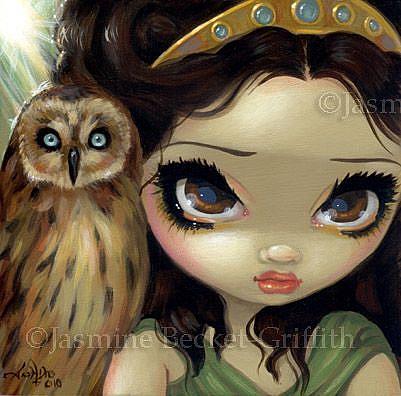 Art: Faces of Faery 127 Original Custom Painting by Artist Jasmine Ann Becket-Griffith