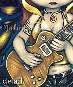 Detail Image for art Golden Guitar Fairy
