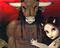 Art: Dark Minotaur by Artist Jasmine Ann Becket-Griffith
