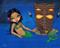 Art: Tiki Mermaid by Artist Jasmine Ann Becket-Griffith