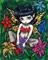 Art: Fishnets & Flowers by Artist Jasmine Ann Becket-Griffith