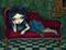 Art: The Scarlet Sofa by Artist Jasmine Ann Becket-Griffith
