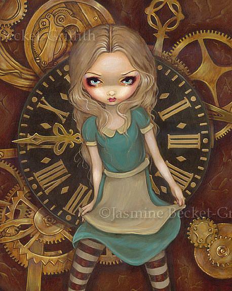 Art: Alice in Clockwork by Artist Jasmine Ann Becket-Griffith