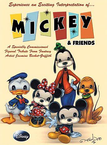 Art: Mickey Mouse and Friends presented by Jasmine Becket-Griffith and Disney by Artist Jasmine Ann Becket-Griffith