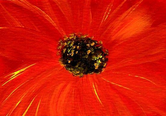 Art: Poppy Fantasy Floral #7 - SOLD by Artist AmyLyn Bihrle