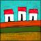 Art: White Barns by Artist Amanda Hone