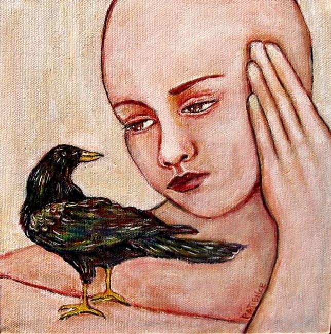 Art: Breast Cancer Series:  Early Bird by Artist Patience