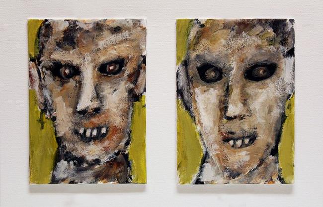 Art: Ogre & Ogress Portrait by Artist Windi Rosson