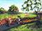 Art: Burning Up Trike Trail by Artist paintedbyevie