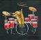 Art: Burning Up The Drums by Artist paintedbyevie