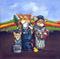 Art: Virgil Fluffy & Sadie Smooth by Artist paintedbyevie