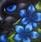 Art: BLACK CAT - FENNEL FLOWERS by Artist Cyra R. Cancel