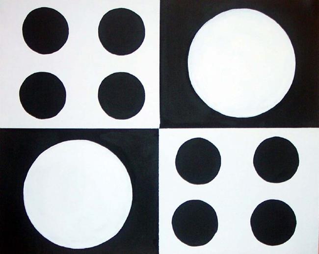 Art: Abstract in Black and White #1 (v2) by Artist Shirley Inocenté