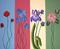 Art: Four Flowers by Artist Shirley Inocent