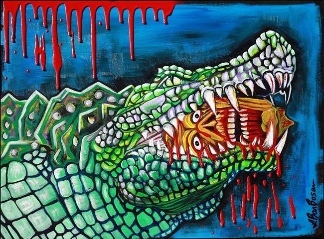 Art: Crocodile Lollipop by Artist Laura Barbosa
