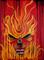 Art: Skull Fire by Artist Laura Barbosa
