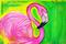 Art: Electric Flamingo by Artist Laura Barbosa