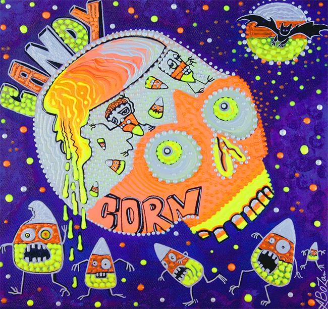 Art: Haunted Candy Corn by Artist Laura Barbosa