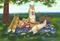 Art: Fun, Friends & Food by Artist paintedbyevie