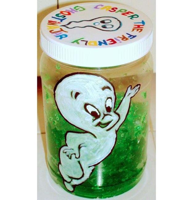 Art: (Casper the Friendly) Ghost In A Jar! by Artist Diane G. Casey