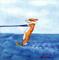 Art: Doglet on Skis by Artist paintedbyevie