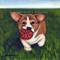 Art: Puppy With Ball by Artist paintedbyevie