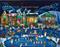 Art: Doglet Christmas Village by Artist paintedbyevie