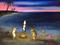 Art: Beach Fire Boogie by Artist paintedbyevie