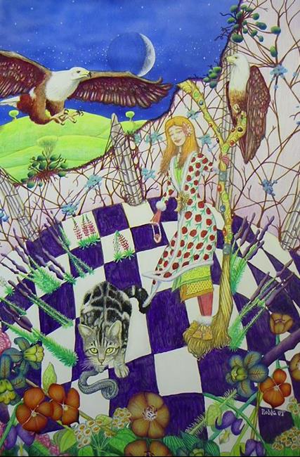 Art: Mojo's Magical Dream (Jenn Reid Rip) by Artist Robert Thomas Robie