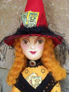 Detail Image for art Tarot Card Witch Art Doll