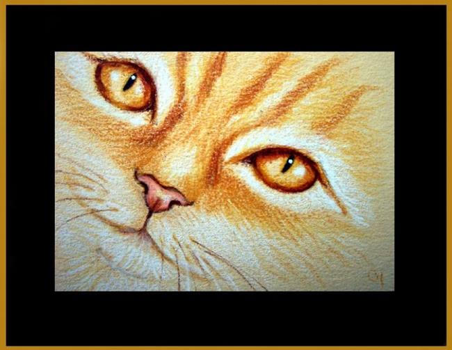 Ginger Tabby Cat Sketch 1 - by Cyra R. Cancel from Gallery