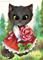 Art: Rose Red ACEO by Artist Carmen Medlin