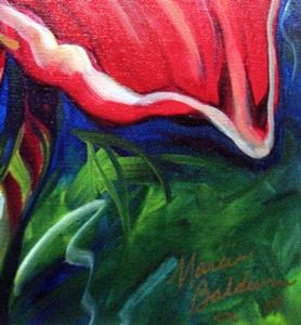 Detail Image for art BELOVED RED LILY GICLEE PRINT