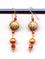 Art: Cloisonne, Firepolish Crystal, Freshwater Pearl Earrings by Artist Sparkle Plenty Fine Beaded Jewellery