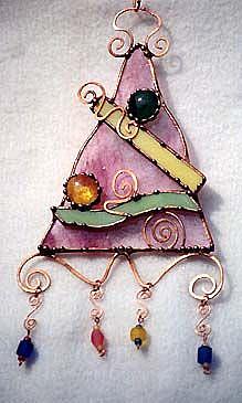 Art: Glass Pizza #3 by Artist Dianne McGhee