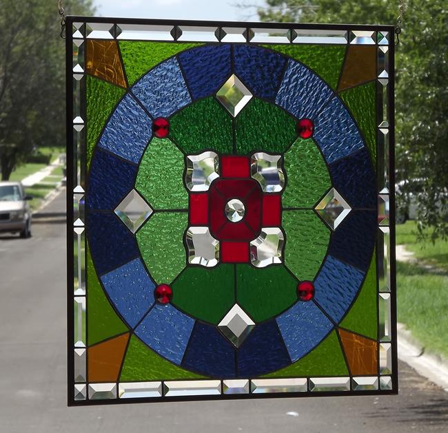 Art: Ruby Mandala # 1829 by Artist Chris Gleim 