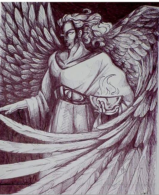 Art: Angel of Throneroom by Artist Natasha Bouchillon (Formerly: Wescoat)