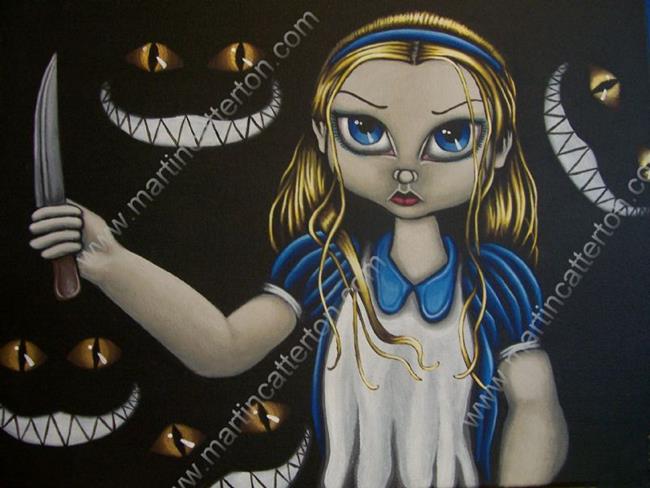 Art: ALICE AND THE SINISTER SMILES by Artist Martin Catterton