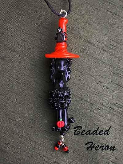 Art: Halloween Poodle Pendant by Artist Stephanie M. Daigle