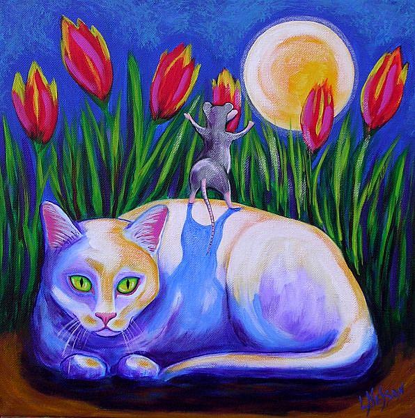 Art: Spring Moon by Artist Lisa M. Nelson