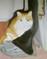 Art: Closet Kitty by Artist Deena Z. Raybuck