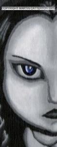 Detail Image for art BOODOO BLUE art print Detail Image for art BOODOO BLUE art print